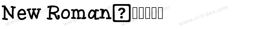 New Roman字体转换